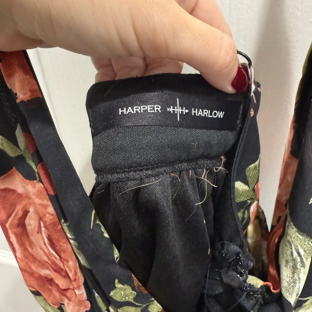 Floral Black Dress - Picture 5 of 6